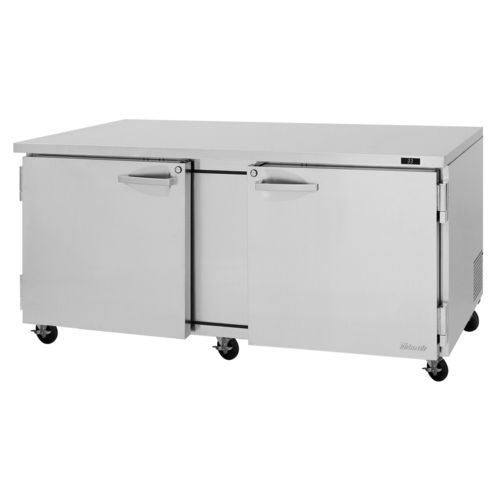 Turbo Air PUR72N 72" Reach In Under Counter Refrigerator PRO Series